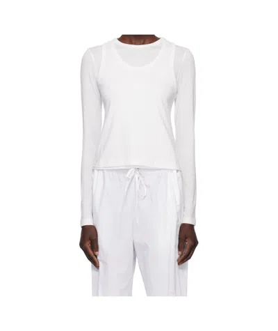 The Row Long Sleeve T-shirt In White