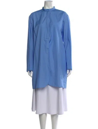 Pre-owned The Row Long Sleeve Tunic In Blue