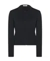 The Row Long-sleeved Button-down Cardigan In Black