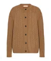 The Row Long-sleeved Cardigan In Brown