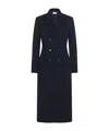 The Row Long-sleeved Cashmere Coat In Black