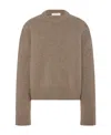 The Row Long-sleeved Cashmere Sweater In Brown