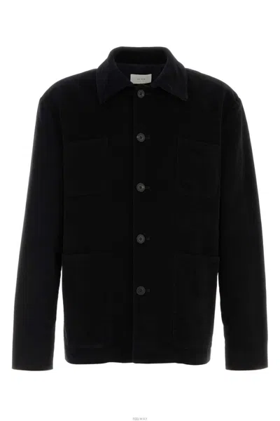 The Row Long-sleeved Casual Jacket In Black