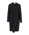The Row Long-sleeved Coat In Black