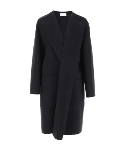 The Row Long-sleeved Coat In Black