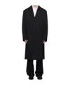The Row Compa Virgin Wool-gabardine Coat In Black