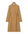 The Row Pami Gabardine Trench Coat In Brown