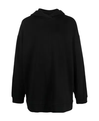 The Row Long-sleeved Hooded Hoodie In Black