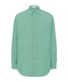 The Row Embroidered Cotton Shirt Long Sleeves