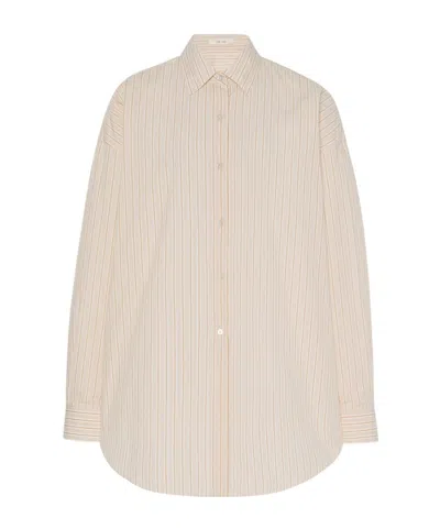 The Row Long-sleeved Shirt In Beige