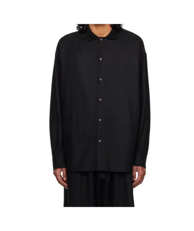 The Row Black Stendhal Shirt In Blk Black