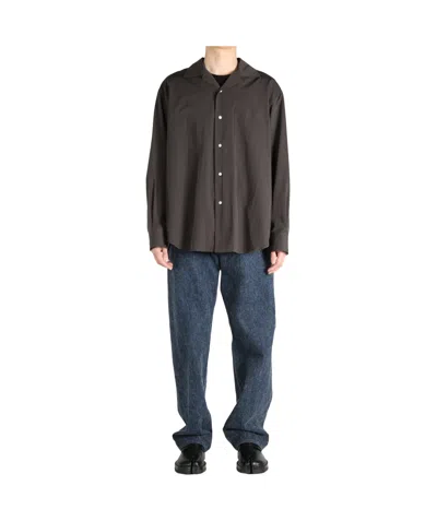 The Row Long-sleeved Shirt In Black
