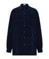The Row Nesson Button Down Silk Shirt In Black