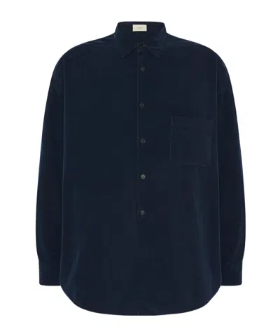The Row Long-sleeved Shirt In Black