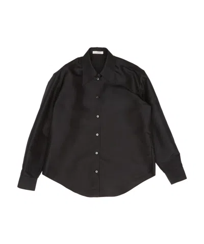 The Row Long-sleeved Shirt In Black