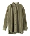 The Row Long-sleeved Shirt In Green