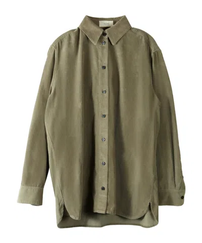 The Row Long-sleeved Shirt In Green