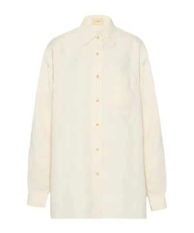 The Row Long-sleeved Shirt In White