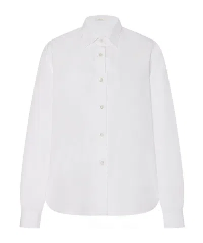 The Row Long-sleeved Shirt In White