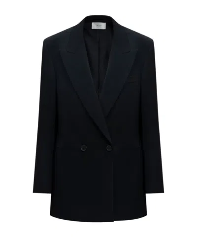 The Row Long-sleeved Suit Coat In Black