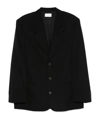 The Row Long-sleeved Suit Coat In Black