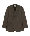The Row Long-sleeved Suit Coat In Brown