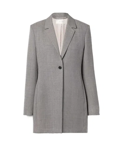 The Row Long-sleeved Suit Coat In Gray