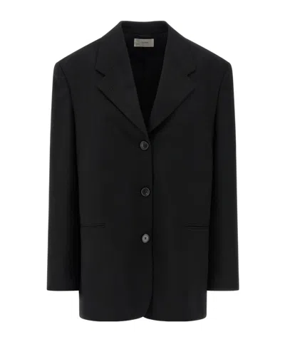 The Row Long-sleeved Suit Jacket In Black