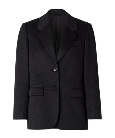 The Row Long-sleeved Suit Jacket In Black