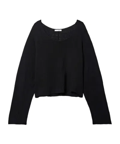 The Row Long-sleeved Sweater In Black