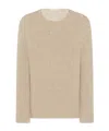 The Row Long-sleeved Sweater In Light Beige Mixed Color