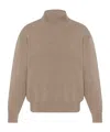 The Row Daverio Cashmere And Silk-blend Sweater In Nude