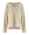 The Row Long-sleeved Sweater In Nude