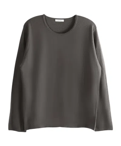 The Row Long-sleeved T-shirt In Brown