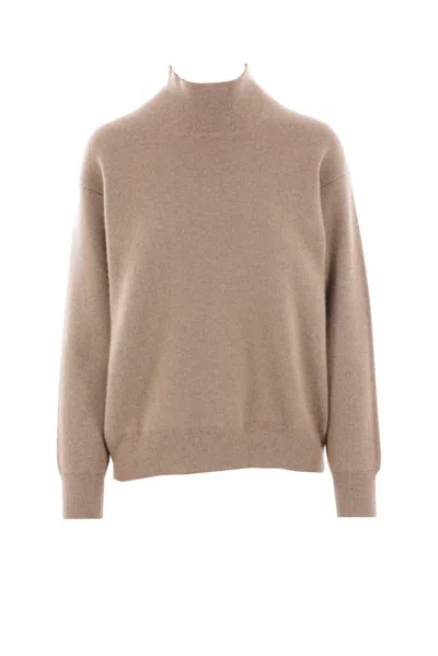 The Row Heta Cashmere Knit Jumper In Beige