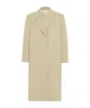 The Row Long-sleeved Wool Coat In Nude