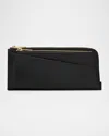 The Row Long Wallet In Smooth Box Calf Leather In Bag Black Ang