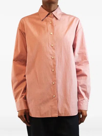 Pre-owned The Row Long-sleeve Button-down Shirt In Pink