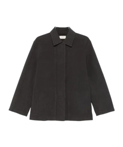 The Row Long-sleeve Casual Jacket In Black
