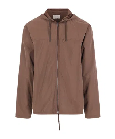 The Row Long-sleeve Jacket In Brown