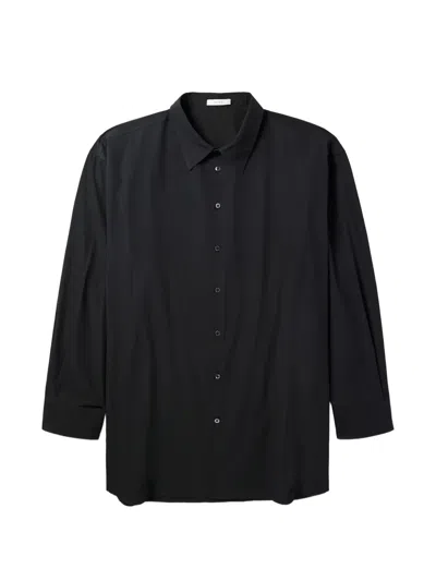 The Row Long-sleeve Shirt In Black