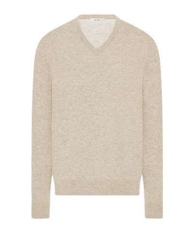 The Row Long-sleeved Cashmere Sweater In Neutral