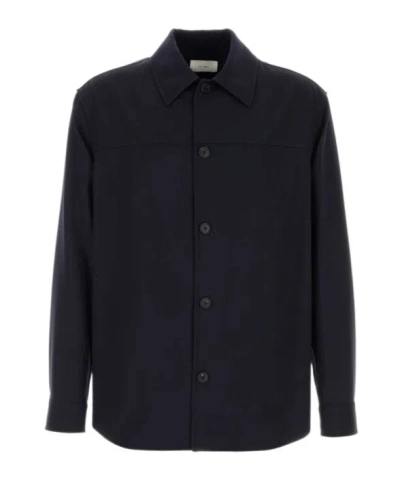 The Row Long-sleeved Shirt Jacket In Blue