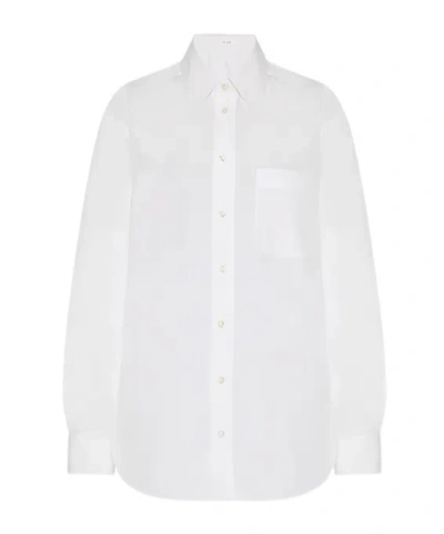 The Row Long-sleeved Shirt In White