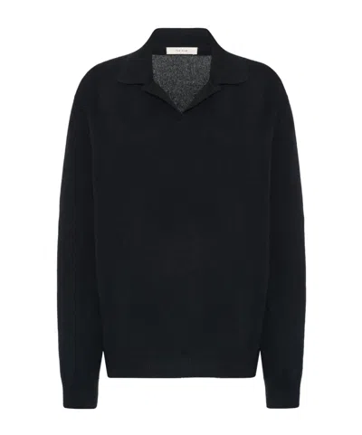 The Row Long-sleeved Sweater In Black
