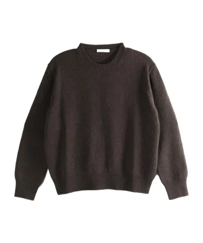 The Row Long-sleeved Sweater In Brown