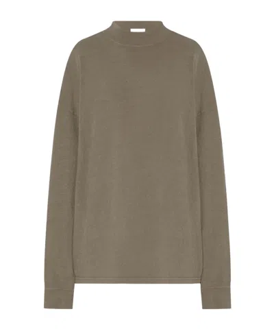 The Row Long-sleeved T-shirt In Brown