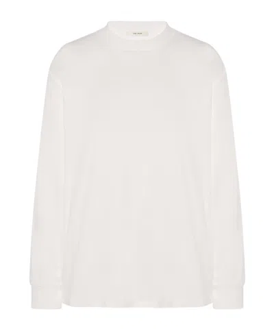 The Row White Crewneck Sweater