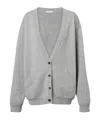 The Row Lonn Cashmere Cardigan In Gray