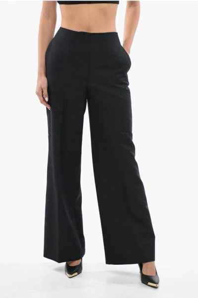 The Row Loose Fit Wool Pants In Black